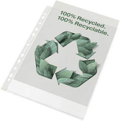 Torba pokazowa Esselte wykonana w 100% z recyklingu, PP A4 Premium - 100 mikronów - 50 przezroczystych wkładek - do pracy w domu