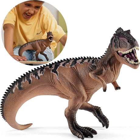 Dinozaur Schleich - figurka do zabawy - giganotozaur - zabawki dla dzieci dla chłopców i dziewcząt - od 5 do 12 lat - 15010