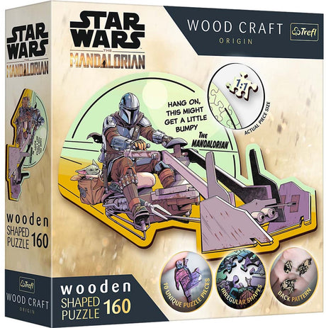 Drewniane puzzle Trefl The Mandalorian Reunion lucasfilm Star Wars - 160 elementów - od 6 lat