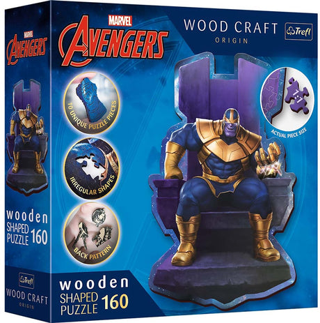 Puzzle Trefl - drewniany cud Thanos na tronie 160 elementów fsc zrównoważony.