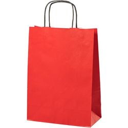 Torba papierowa czerwona 8,7 l 240x110x330 mm