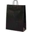 Torba papierowa m czarna 15,7 l 320x120x410 mm