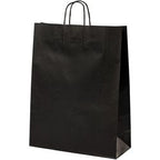 Torba papierowa m czarna 15,7 l 320x120x410 mm