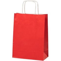 Torba papierowa czerwona 3,5 l 180x80x240 mm