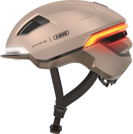 Kask rowerowy Abus hyp-e szampański złoty m - 54-58 cm - złoty - odpowiedni do stosowania na szybkich pedelekach - rowerach elektrycznych - motorowerach - nta-8776 580 g
