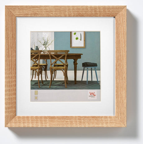 Walther fiorito - rama drewniana mdf - rozmiar zdjęcia 20x20 cm - jasny dąb