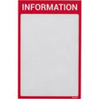 Ramka wyświetlacza Ultradex Information A4 czerwona