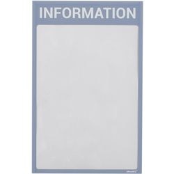 Ramka wyświetlacza Ultradex Information A4 w kolorze szarym