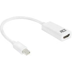 Act mini displayport męski na hdmi ac7525 biały