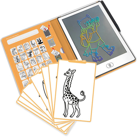 Mini tablet rysunkowy Kidywolf kidydraw - motyw zwierzęcy - edukacyjny - od 4 lat