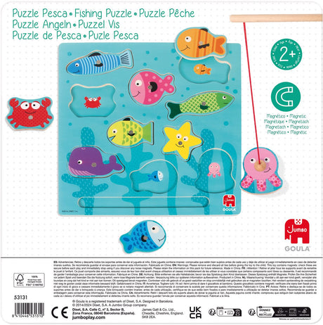 Goula jumbo - - puzzle magnetyczne rybki - 10 sztuk