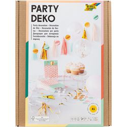 Dekoracja imprezowa folia dziewczęca papierowa wielokolorowa