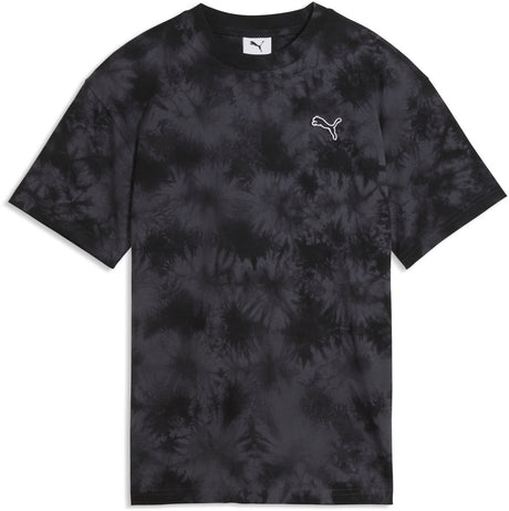 T-shirt unisex Puma ess o podwyższonym, swobodnym kroju tie-dye tee - czarny