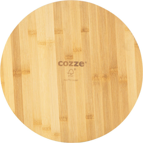 Deska do krojenia pizzy Cozze ® ø350 x 12 mm, drewno bambusowe