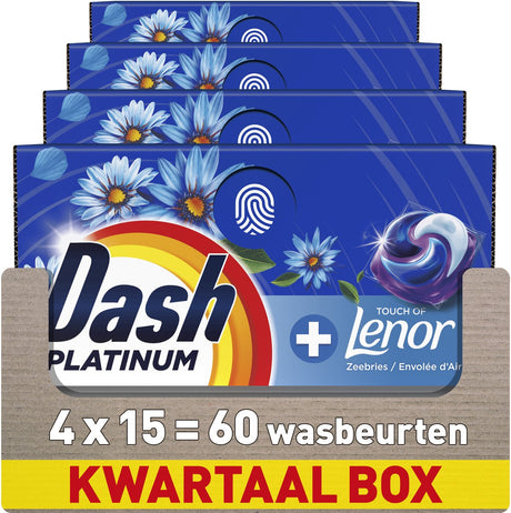 Saszetki z detergentem Dash® - bryza oceanu - 4 x 15 prań