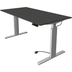 Biurko Kerkmann typu sit-stand 10232913 płyta wiórowa antracyt, srebrny