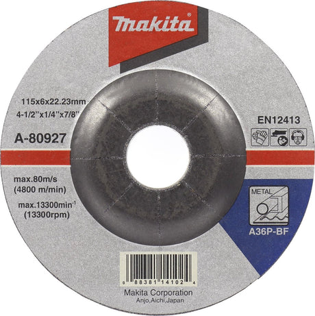 Akcesoria Makita Tarcza szlifierska Makita 230x6,0mm metal - a-80955