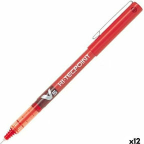 Pilot pen roller v-5 czerwony 0,3 mm igła 12 sztuk