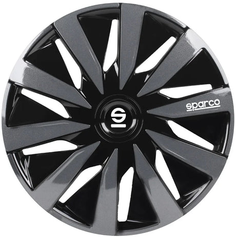 Kołpaki Sparco Lazio - 14 cali - czarno-szare
