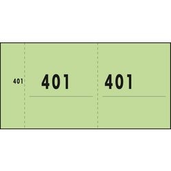 Blok numeryczny Sigel - express - zielony - 10 bloków po 100 kartek - ponumerowanych od 1 do 1000 - si-76153