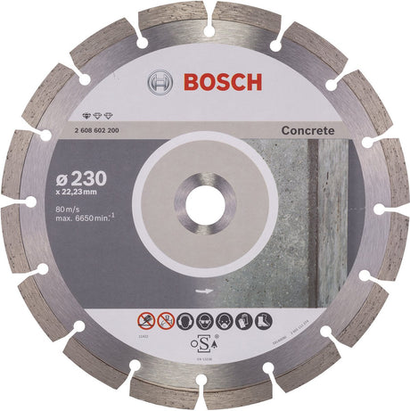 Bosch - tarcza diamentowa standardowa do cięcia betonu 230 x 22,23 x 2,3 x 10 mm