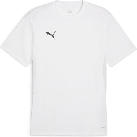 Męska koszulka sportowa Puma Teamgoal Jersey - biało-czarno-szara z piórami