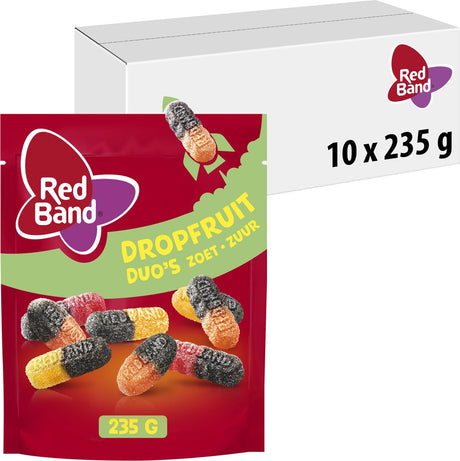 Czerwona opaska magiczne duety owoców lukrecji słodko-kwaśna torebka (10x 235g)