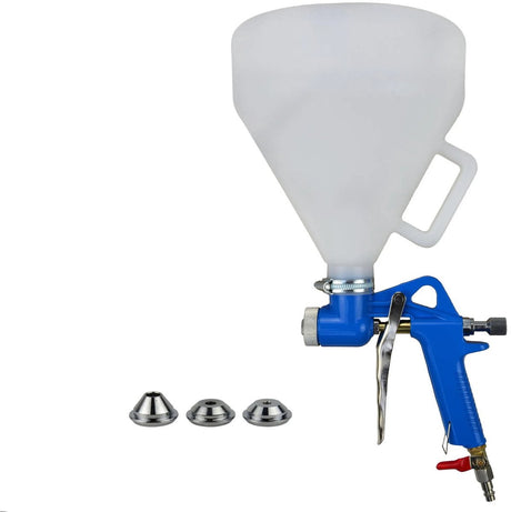 Pistolet natryskowy Geko ze zbiornikiem powietrza - regulowane dysze - plastikowy kubek 4500 ml