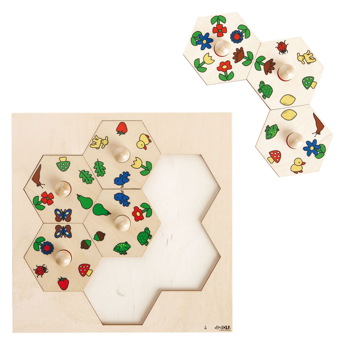 Rolf - puzzle karuzelowe natura, 7 szt.