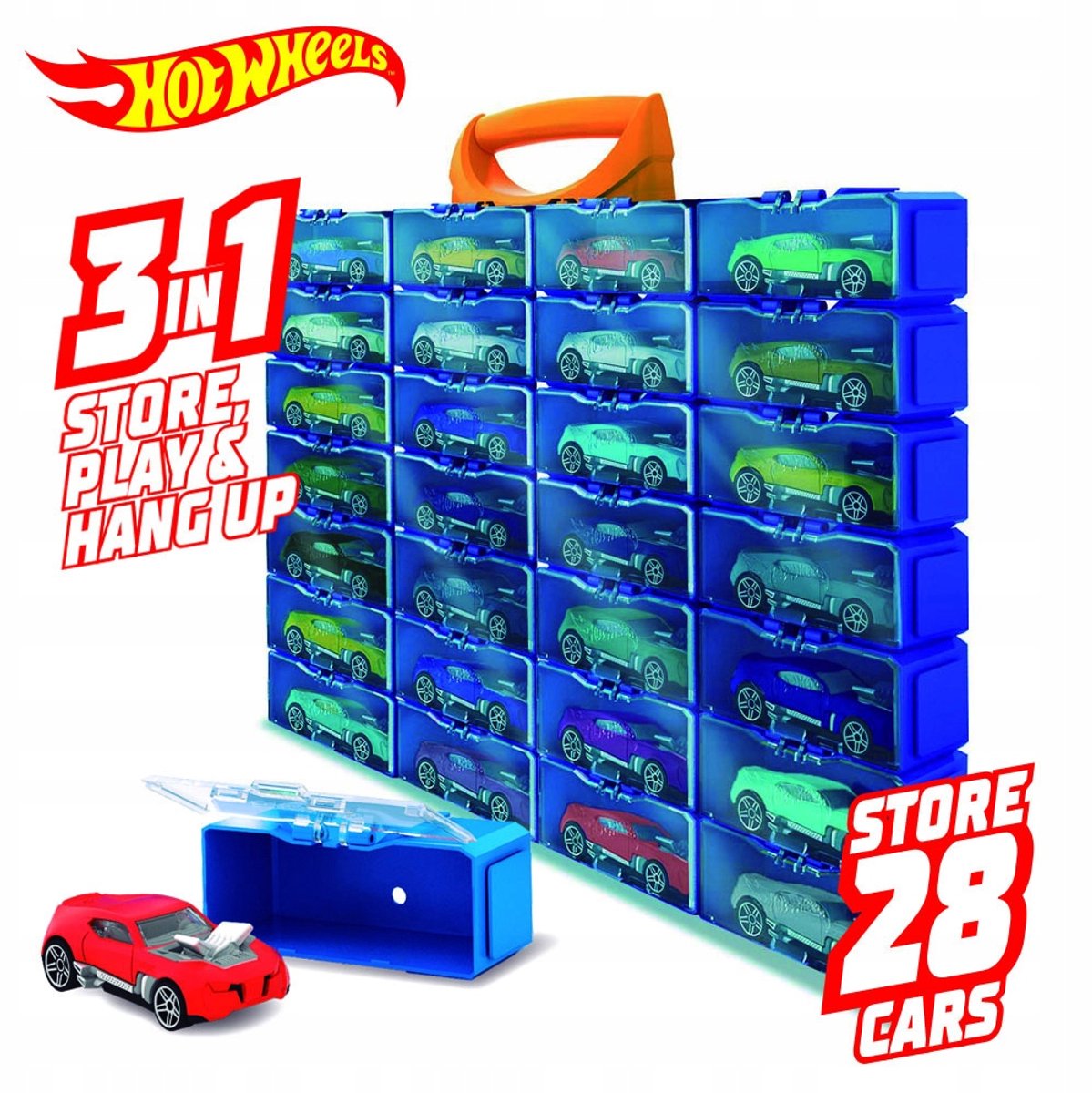 Hot Wheels Walizka samochodowa Walizka samochodowa 28 sztuk