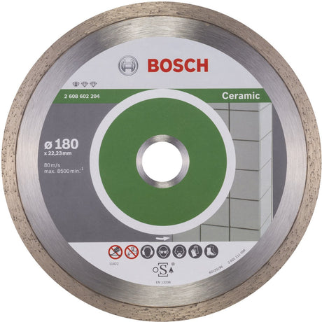 Bosch - diamentowa tarcza do cięcia standardowa do ceramiki 180 x 22,23 x 1,6 x 7 mm