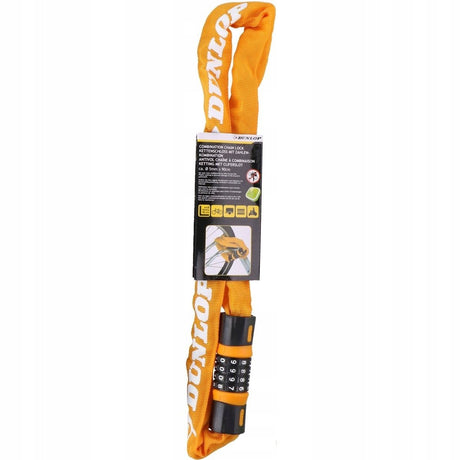 Dunlop fietsketting slot met cijferslot - 90cm - oranje