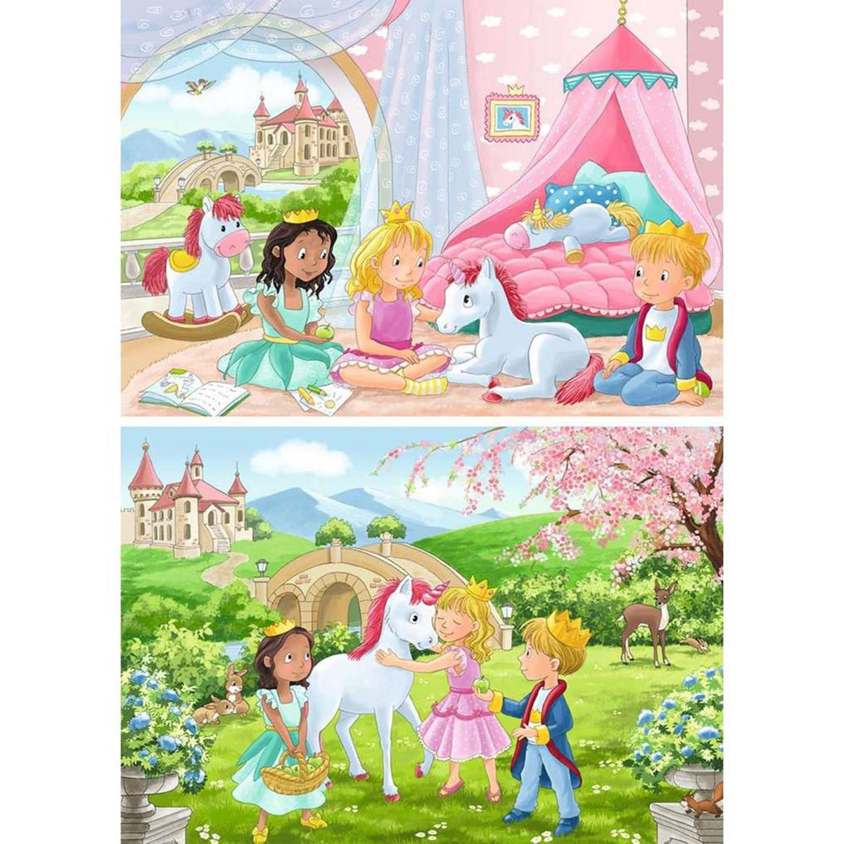 Puzzle Ravensburger Książę Księżniczka 2x12 elementów
