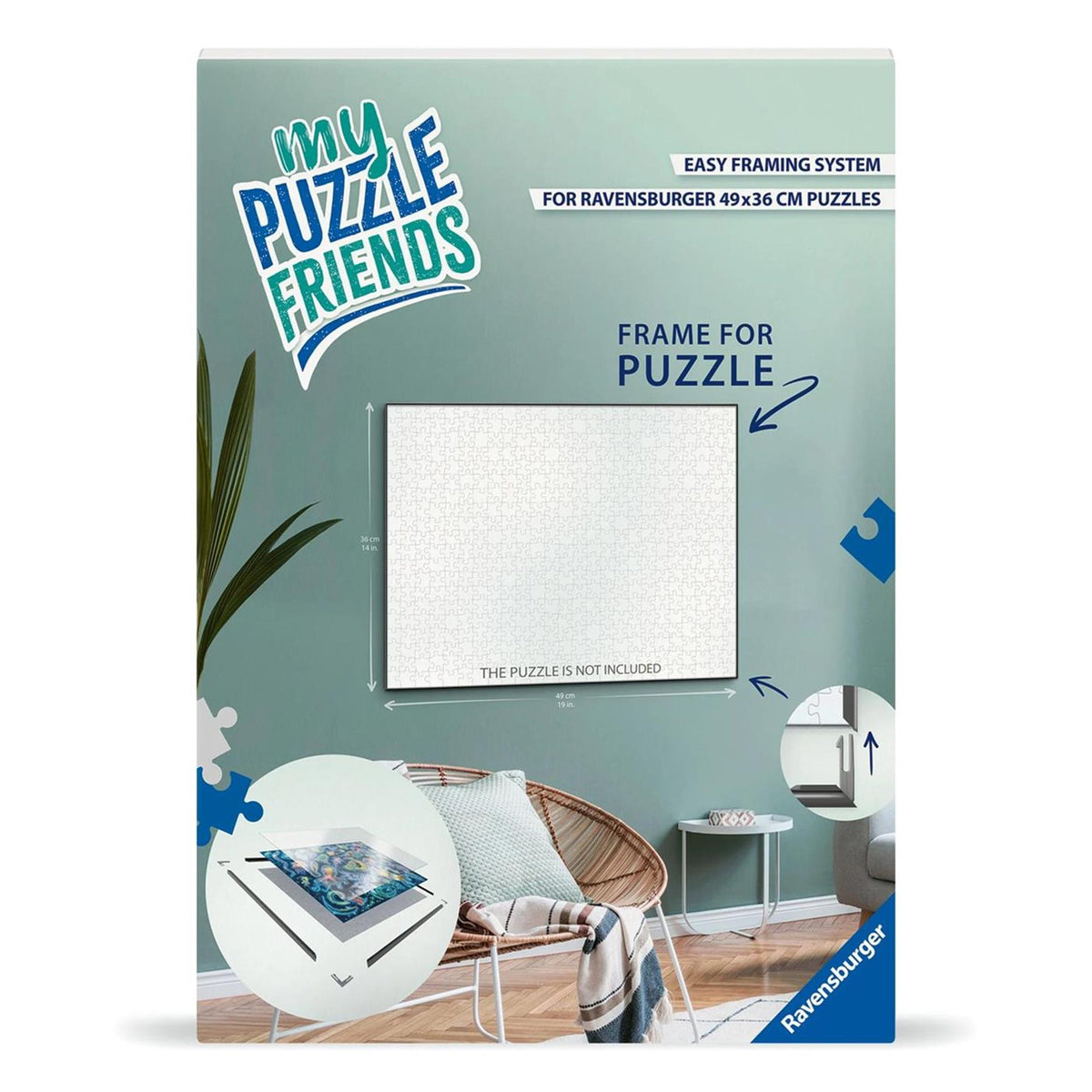 Ramka do puzzli Ravensburger biała 500 sztuk - ramka do puzzli.