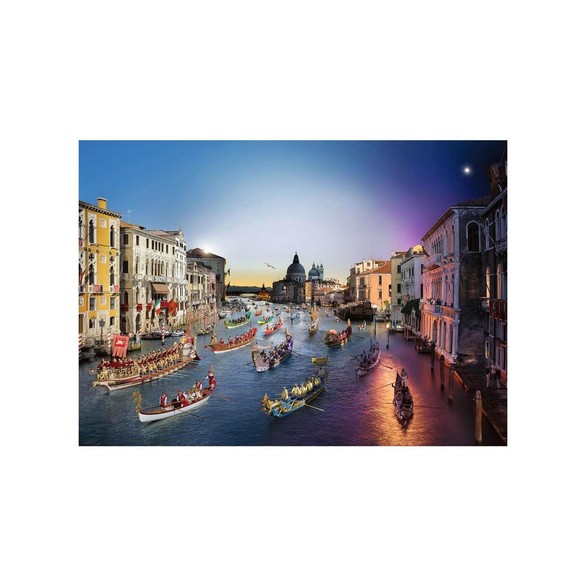 Puzzle Ravensburger Wenecja dzień na noc 1000 elementów