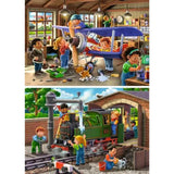 Puzzle Ravensburger do naprawy pociągu lotniczego 2x24 elementy