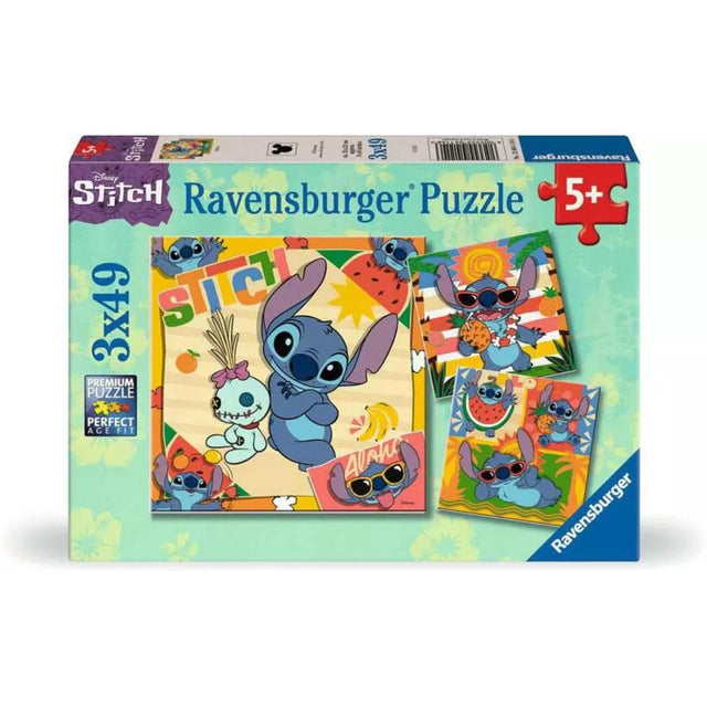 Puzzle Ravensburger Disney Stitch 3x49 elementów