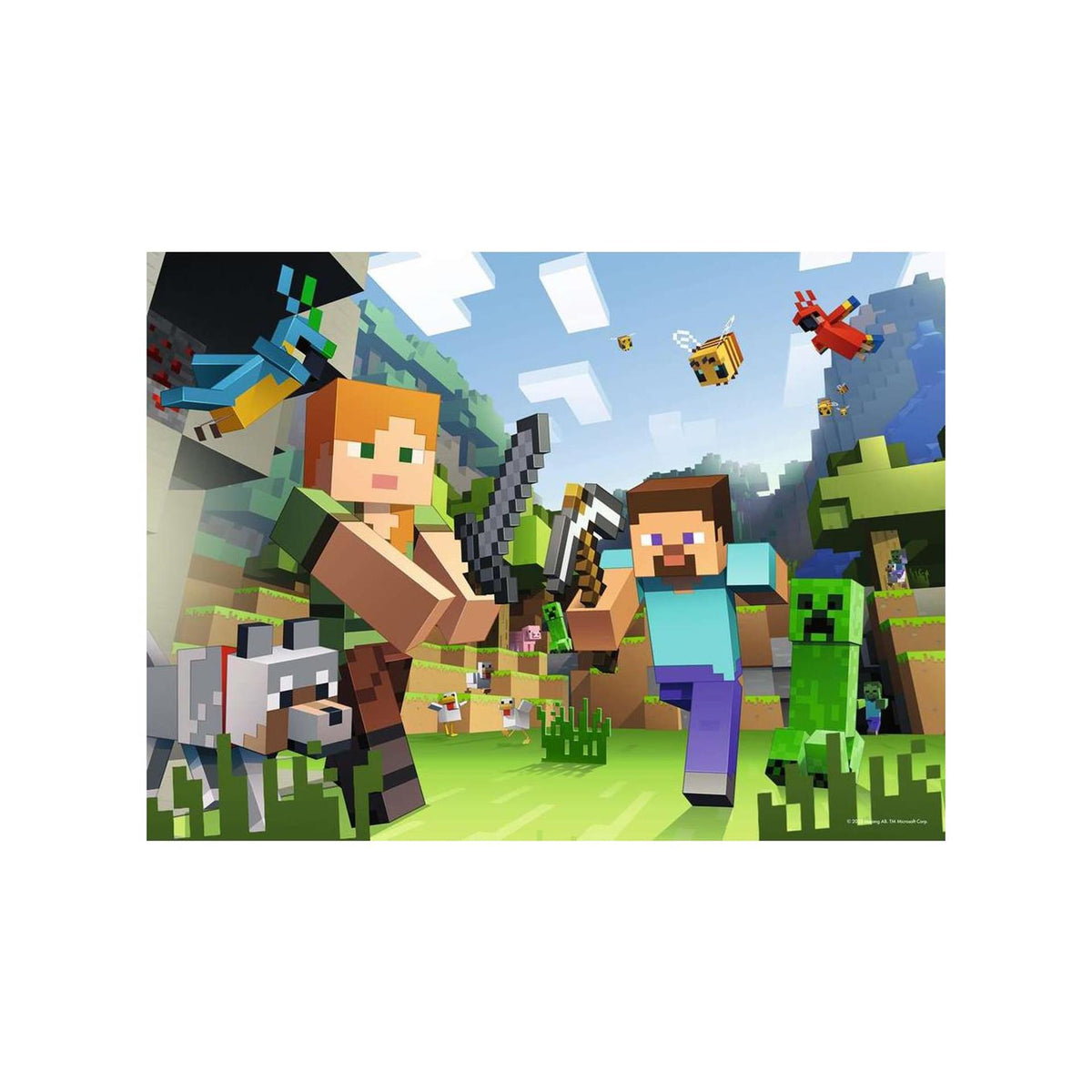 Puzzle Ravensburger Minecraft 100 sztuk XL