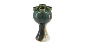 Vase ceramic 16x16x30cm green
