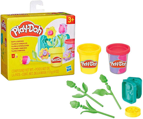 Play-doh lil kwiaty tulipan - 2 gliniane doniczki.