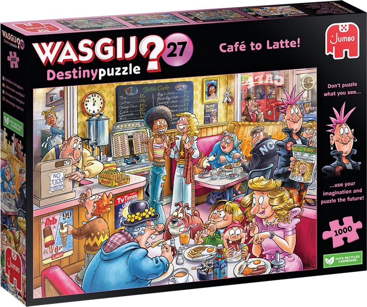 Wasgij przeznaczenie 27 – od kawiarni do kawiarni! - Puzzle składające się z 1000 elementów
