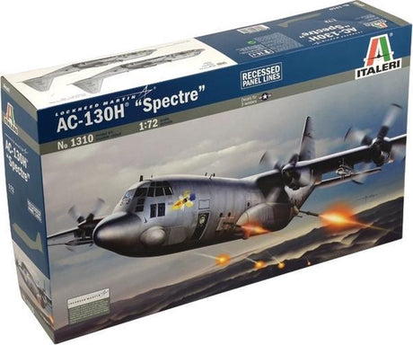 Italeri zestaw modeli do składania pojazdów wojskowych - 1310 ac-130h widmo samolotu z tworzywa sztucznego - 1:72 - modelarstwo