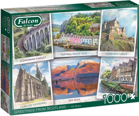 Puzzle Sokół pozdrowienia ze Szkocji - układanka - 1000 elementów