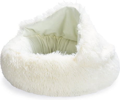 Beeztees puppy ligbed kiki - puppymand - hondenmand - mand voor puppy - creme - 50x50x15 cm one size