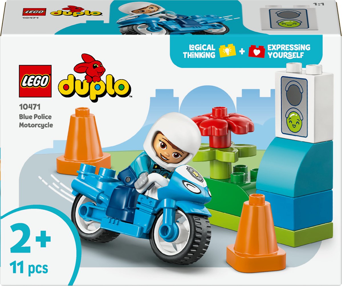 Lego Duplo 10471 niebieski motocykl policyjny