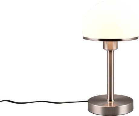 Trio joost ii - lampa stołowa - nikiel matowy - wył. 1xe27 40w - funkcja włączania i wyłączania dotykowego