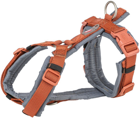 Trixie Dog Holder Premium Draw Rust Brown Graphit Grey