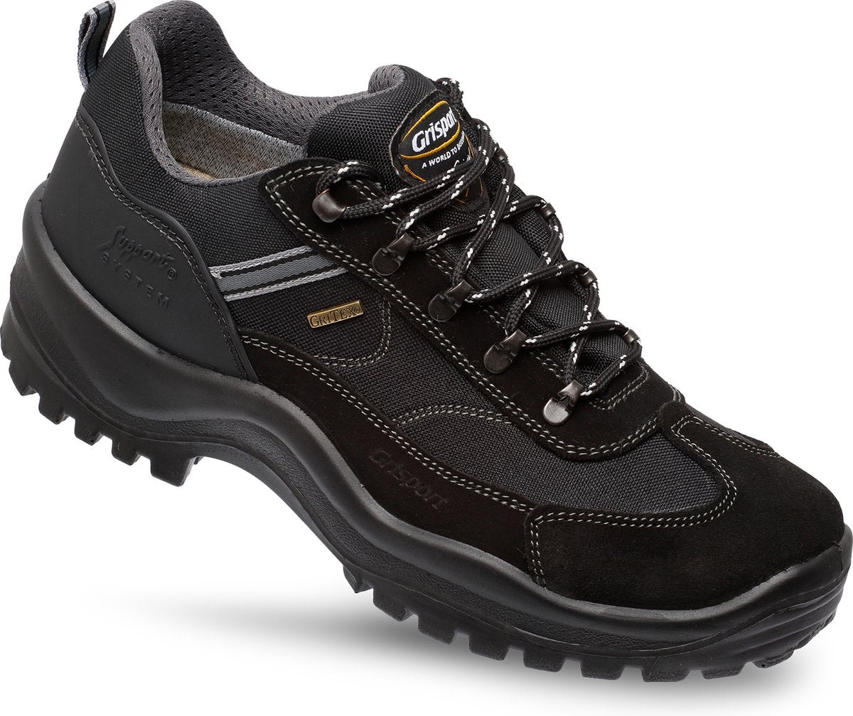Grisport torino low unisex wandelschoenen - black 39