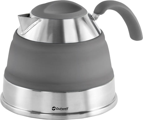 Czajnik kempingowy Outwell 1,5 l, składany, silikonowy, szary