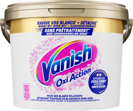 Vanish Oxi Action wybielający proszek wzmacniający - odplamiacz do białego prania - 2,7 kg